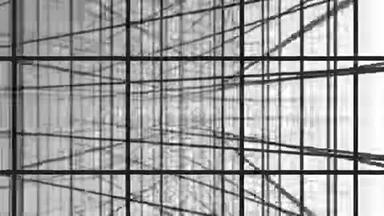 3D纹理。 黑白背景在笼子里，用于横幅和布局。 波克效应的体积背景